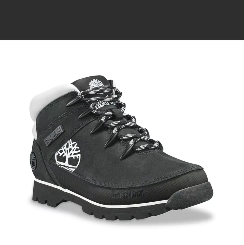 Timberland Euro Sprint Mid Hiker Black  Nubuck Leather